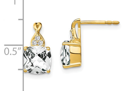 14k Yellow Gold Earrings Style EM4393 - Classique Jewelry Inc.