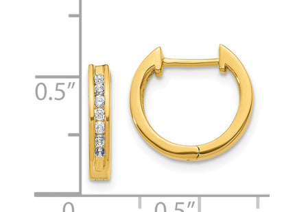 14k Yellow Gold Earrings Style EM5351 - Classique Jewelry Inc.