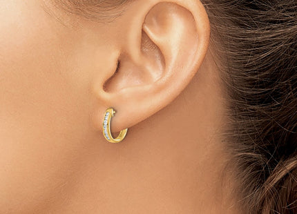 14k Yellow Gold Earrings Style EM5352 - Classique Jewelry Inc.