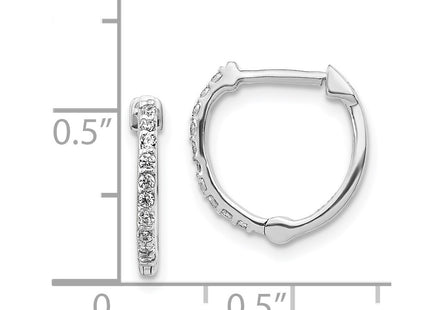 14k White Gold Earrings Style EM5353 - Classique Jewelry Inc.