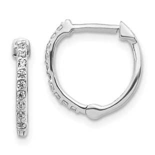 14k White Gold Earrings Style EM5353 - Classique Jewelry Inc.