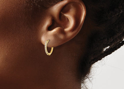 14k Yellow Gold Earrings Style EM5353 - Classique Jewelry Inc.