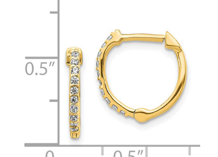 14k Yellow Gold Earrings Style EM5353 - Classique Jewelry Inc.
