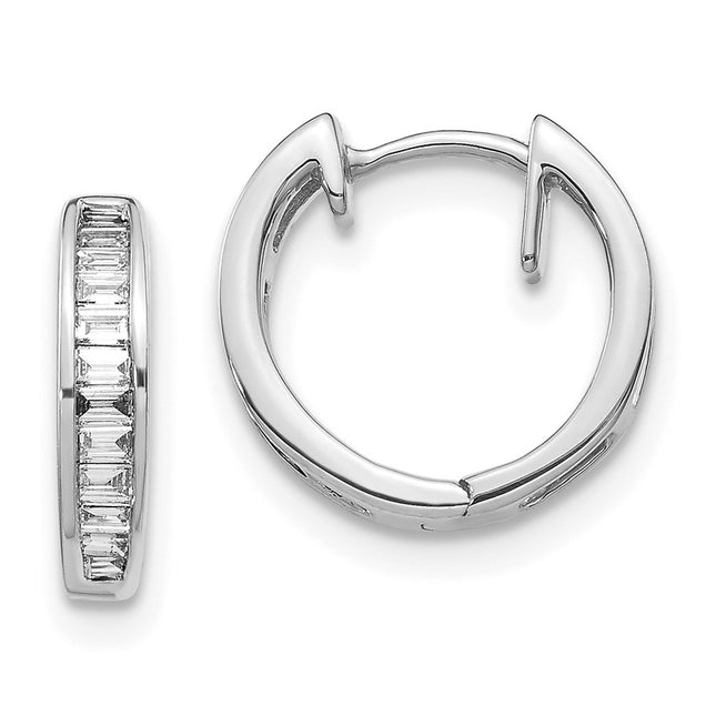 14k White Gold Earrings Style EM5356 - Classique Jewelry Inc.