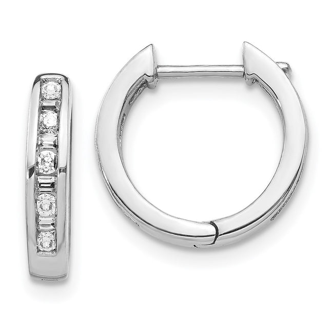 14k White Gold Earrings Style EM5359 - Classique Jewelry Inc.