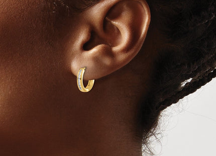 14k Yellow Gold Earrings Style EM5360 - Classique Jewelry Inc.