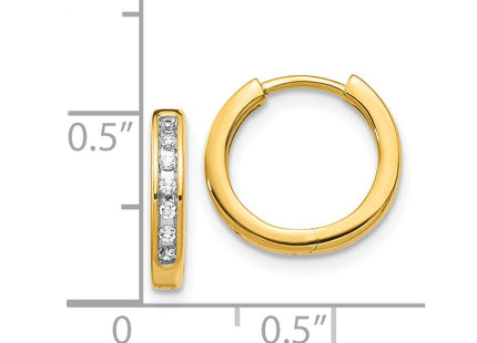 14k Yellow Gold Earrings Style EM5360 - Classique Jewelry Inc.