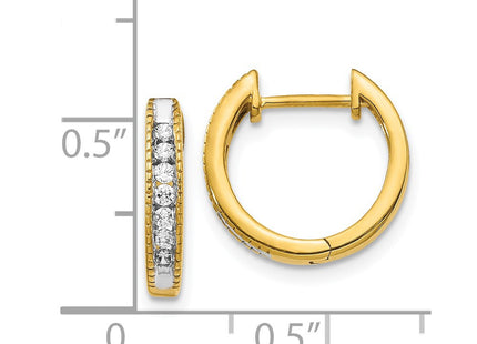 14k Yellow Gold Earrings Style EM5360 - Classique Jewelry Inc.