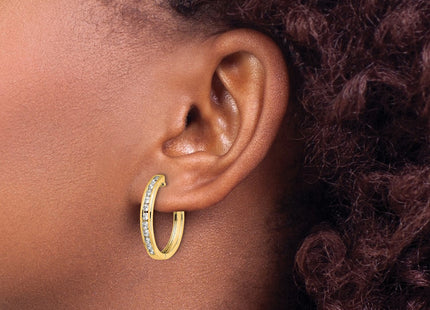 14k Yellow Gold Earrings Style EM5364 - Classique Jewelry Inc.