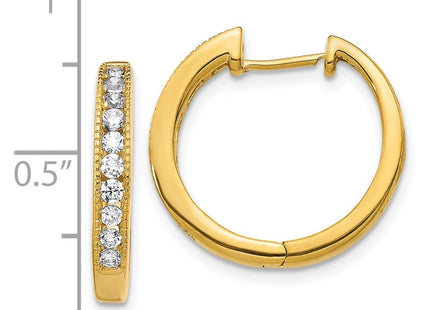 14k Yellow Gold Earrings Style EM5364 - Classique Jewelry Inc.