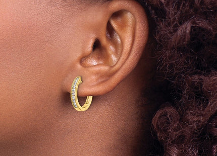 14k Yellow Gold Earrings Style EM5366 - Classique Jewelry Inc.