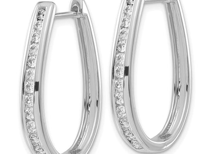 14k White Gold Earrings Style EM5372 - Classique Jewelry Inc.