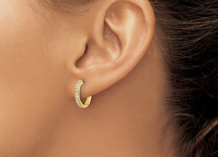 14k Yellow Gold Earrings Style EM5374 - Classique Jewelry Inc.