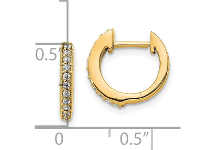14k Yellow Gold Earrings Style EM5374 - Classique Jewelry Inc.