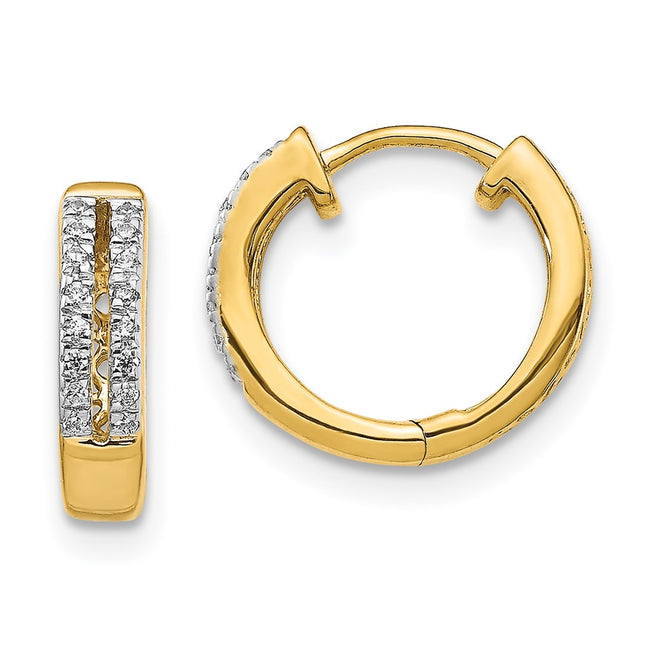 14k Yellow Gold Earrings Style EM5375 - Classique Jewelry Inc.
