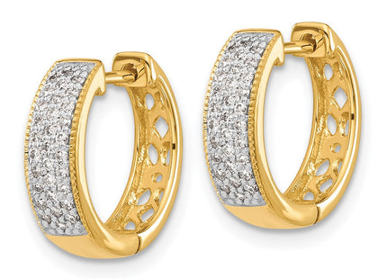 14k Yellow Gold Earrings Style EM5377 - Classique Jewelry Inc.