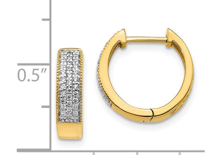 14k Yellow Gold Earrings Style EM5377 - Classique Jewelry Inc.