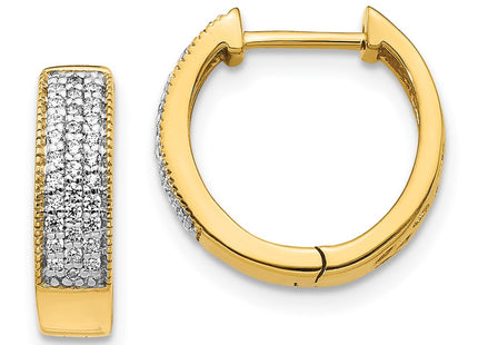 14k Yellow Gold Earrings Style EM5377 - Classique Jewelry Inc.