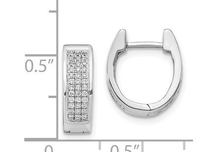14k White Gold Earrings Style EM5378 - Classique Jewelry Inc.