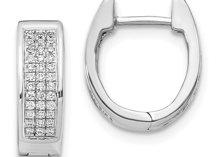 14k White Gold Earrings Style EM5378 - Classique Jewelry Inc.