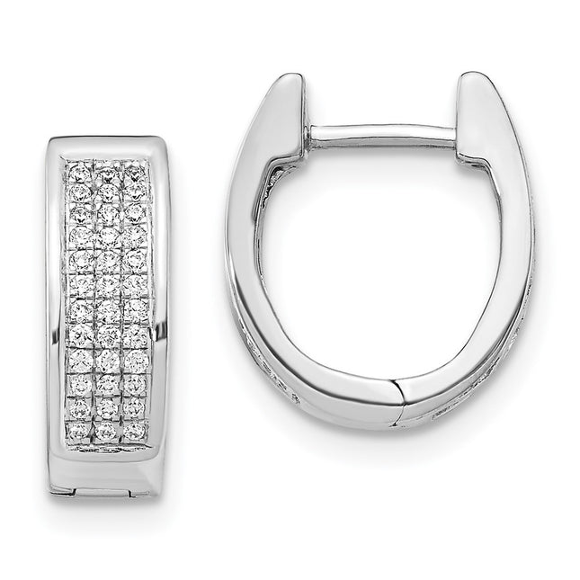 14k White Gold Earrings Style EM5378 - Classique Jewelry Inc.