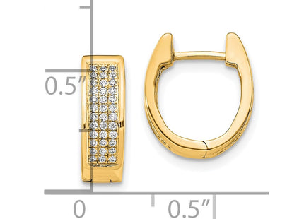 14k Yellow Gold Earrings Style EM5378 - Classique Jewelry Inc.