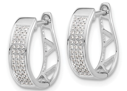 14k White Gold Earrings Style EM5379 - Classique Jewelry Inc.