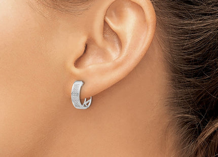 14k White Gold Earrings Style EM5379 - Classique Jewelry Inc.