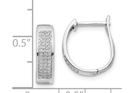 14k White Gold Earrings Style EM5379 - Classique Jewelry Inc.