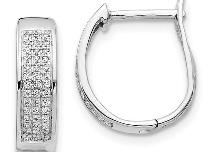 14k White Gold Earrings Style EM5379 - Classique Jewelry Inc.