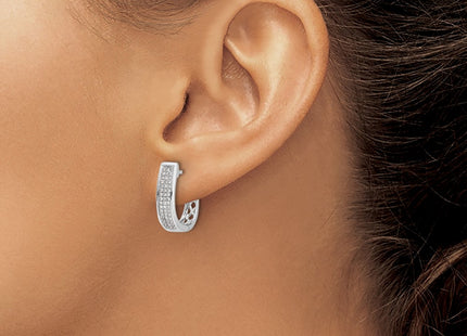 14k White Gold Earrings Style EM5380 - Classique Jewelry Inc.