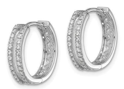 14k White Gold Earrings Style EM5381 - Classique Jewelry Inc.