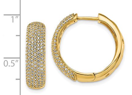 14k Yellow Gold Earrings Style EM5382 - Classique Jewelry Inc.