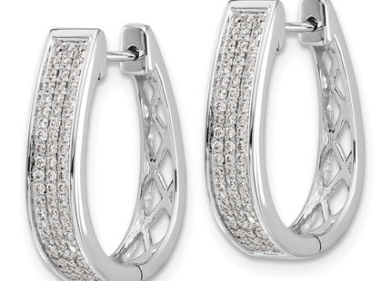 14k White Gold Earrings Style EM5383 - Classique Jewelry Inc.