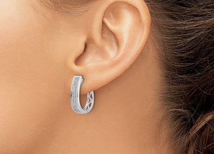 14k White Gold Earrings Style EM5383 - Classique Jewelry Inc.