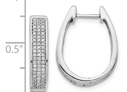 14k White Gold Earrings Style EM5383 - Classique Jewelry Inc.