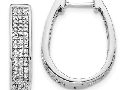 14k White Gold Earrings Style EM5383 - Classique Jewelry Inc.