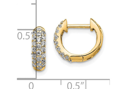 14k Yellow Gold Earrings Style EM5386 - Classique Jewelry Inc.