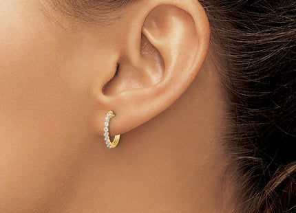 14k Yellow Gold Earrings Style EM5395 - Classique Jewelry Inc.