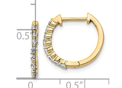 14k Yellow Gold Earrings Style EM5395 - Classique Jewelry Inc.
