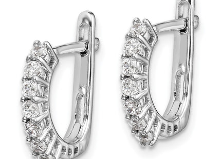 14k White Gold Earrings Style EM5397 - Classique Jewelry Inc.