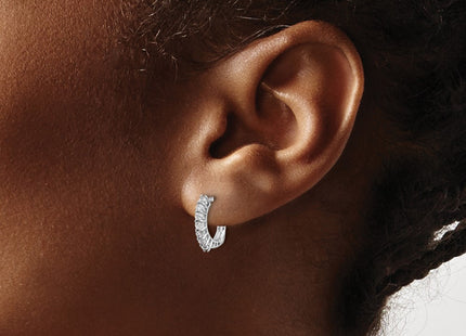 14k White Gold Earrings Style EM5397 - Classique Jewelry Inc.