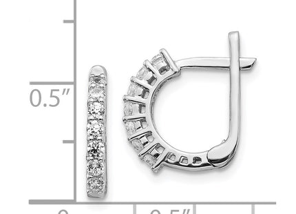 14k White Gold Earrings Style EM5397 - Classique Jewelry Inc.