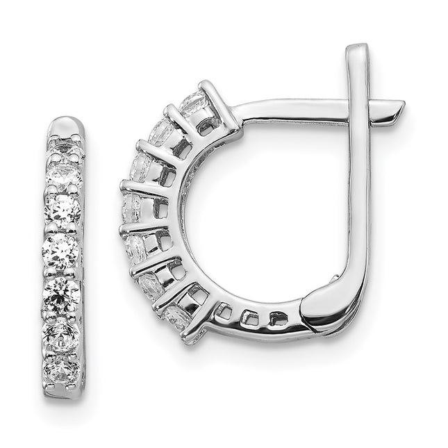 14k White Gold Earrings Style EM5397 - Classique Jewelry Inc.