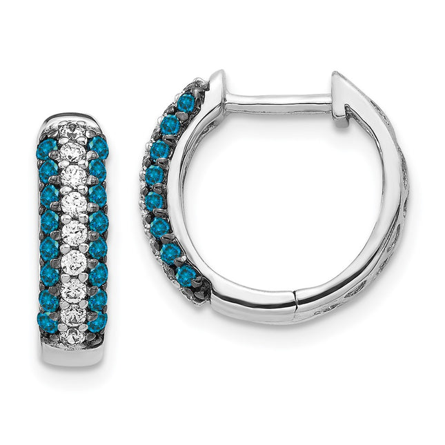 14k White Gold Earrings Style EM5398 - Classique Jewelry Inc.