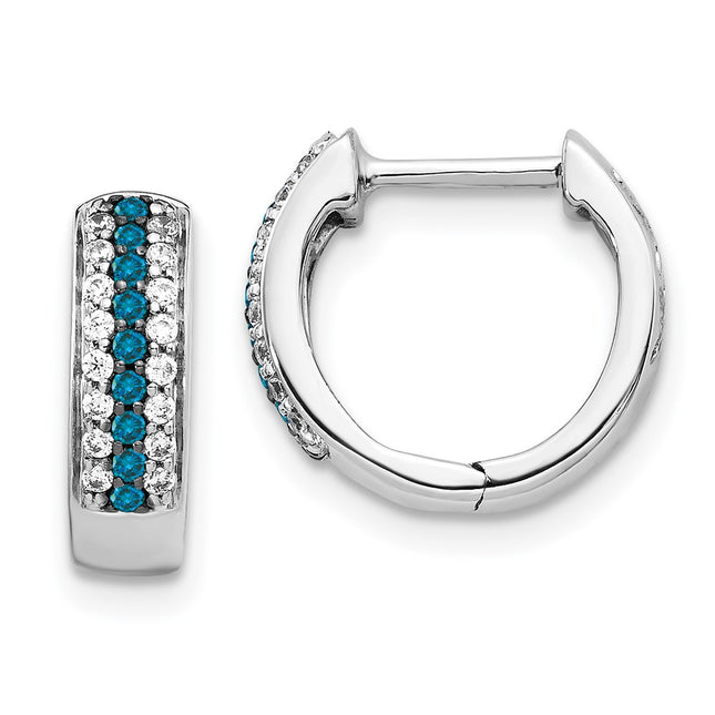 14k White Gold Earrings Style EM5406 - Classique Jewelry Inc.