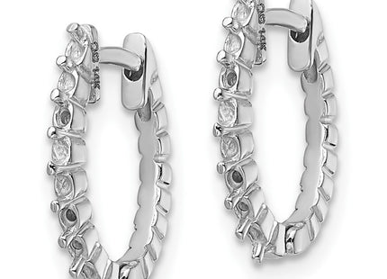 14k White Gold Earrings Style EM5408 - Classique Jewelry Inc.