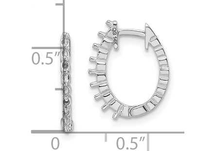 14k White Gold Earrings Style EM5408 - Classique Jewelry Inc.