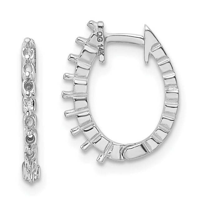 14k White Gold Earrings Style EM5408 - Classique Jewelry Inc.