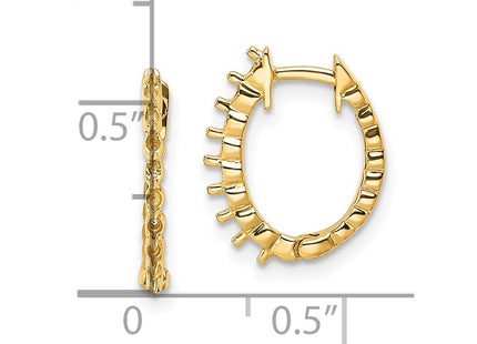 14k Yellow Gold Earrings Style EM5408 - Classique Jewelry Inc.